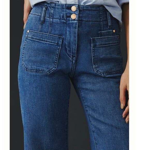 Anthroplogie The Junie High-Rise Flare Jeans by Maeve size 32 - Picture 4 of 16